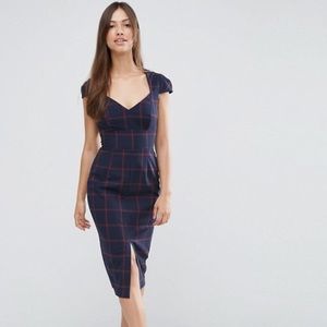 ASOS Pencil Dress w/ Sweetheart Neck